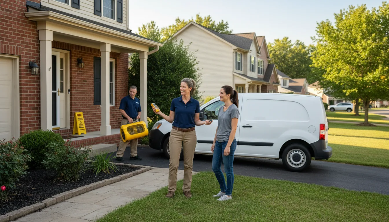 Residential water damage restoration in Seltzer, PA